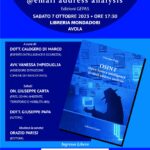 Presentazione del Libro “OSINT – Open source Intelligence – @email address analysis